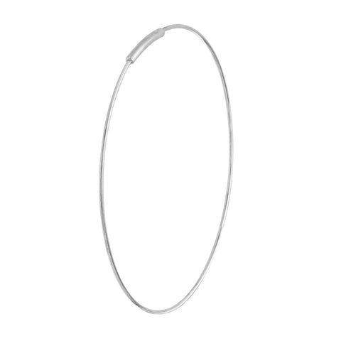 40mm Endless Wire Hoop Earrings