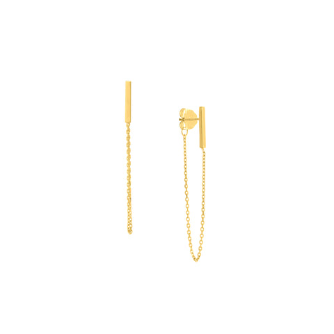 Front to Back Staple Bar Earrings