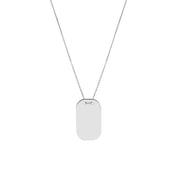 Engravable Dog Tag Adj. Necklace