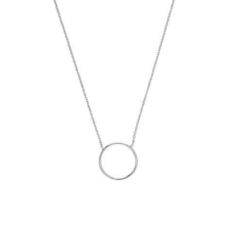 Open Wire Circle Adjustable Necklace