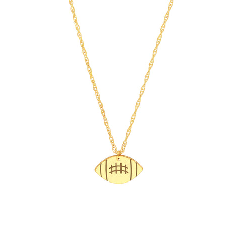 So You Mini Football Adjustable Necklace