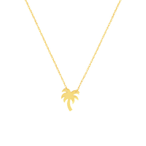 So You Mini Palm Tree Adjustable Necklace