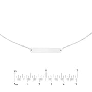 Engravable Mini Bar Adjustable Choker