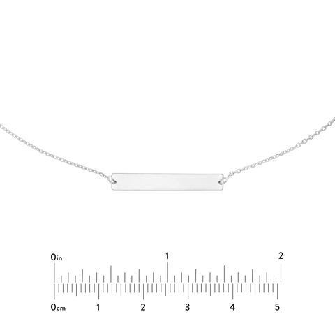 Engravable Mini Bar Adjustable Choker