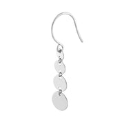 Graduated Disc Dangle Earrings