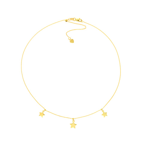 Star Dangle Trio Adjustable Choker