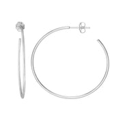 40mm x 1.2mm Hoop Post Earrings