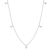 Diamond Bezel Drops Necklace