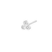 1/15tcw Diamond Trinity Stud Earrings