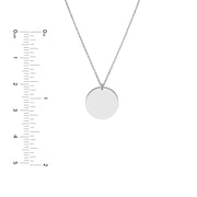 Engravable Disc Pendant Necklace