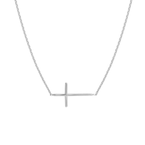 E2W Mini Cross Adj Necklace