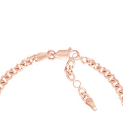 Love on Curb Chain Adjustable Bracelet