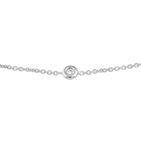 3pt Mini Diamond Bezel Bolo Bracelet