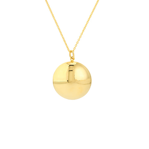 Polished Bombe Circle Necklace