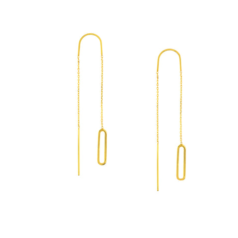 Open-Link Threader Earrings