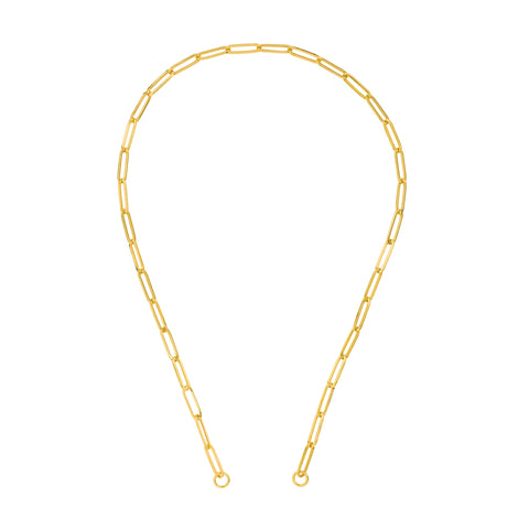 5.10MM Long Paper Clip Split Chain