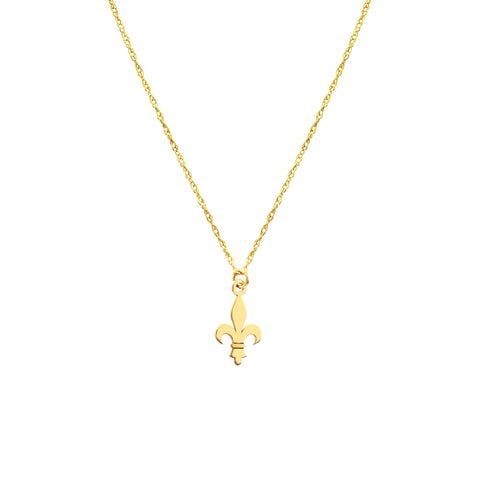 So You Mini Fleur De Lis Adj Necklace