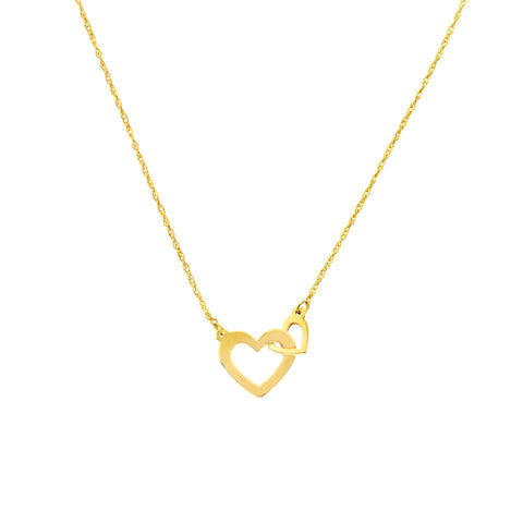 So You Mini Interlocked Hearts Necklace