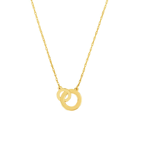 So You Interlocked Circles Adjustable Necklace