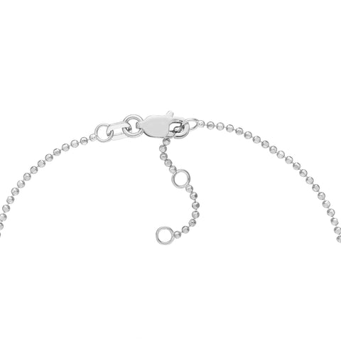 Adjustable Diamond Cut Beaded Chain Bracelet