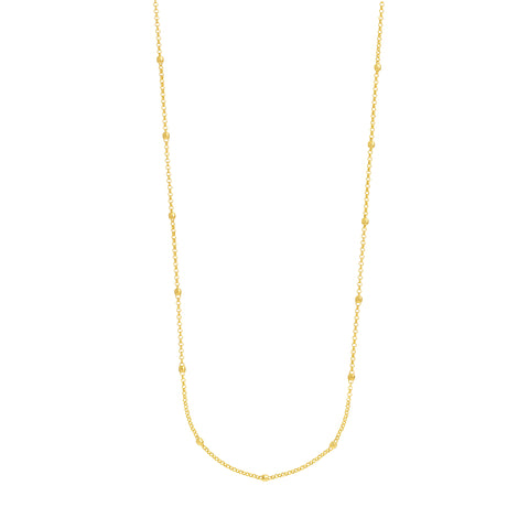 Long & Lovely D/C Bead Station Necklace