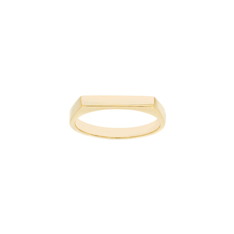 Slim Engravable Signet Ring