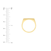 Slim Engravable Signet Ring