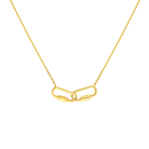 Petite Carabiner Links Necklace