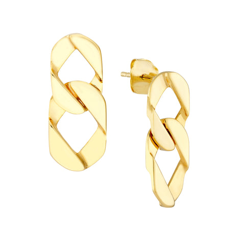 Graduated Chain Link Earrings