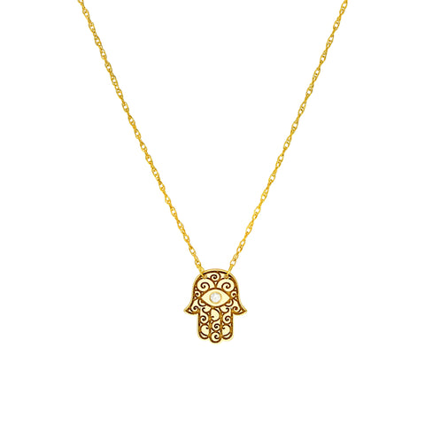 So You Diamond Hamsa Necklace