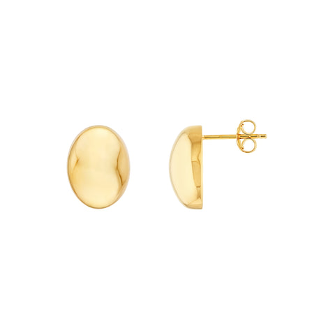 Puffy Oval Stud Earrings