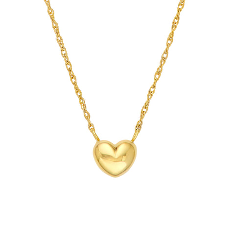 Small Puffy Heart Necklace