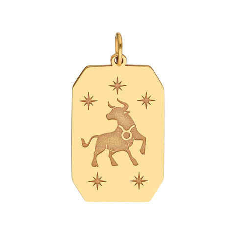 Taurus Engraved Pendant