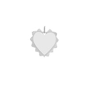 Engravable Spike Heart Pendant