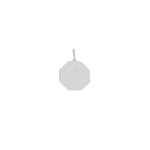 Octagon Engravable Charm