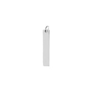 Small Vertical Bar Engravable Charm