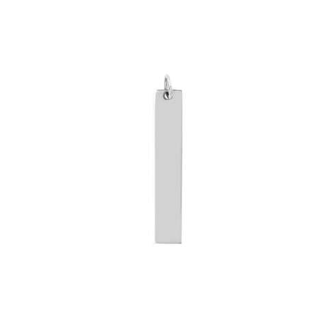 Long Vertical Bar Engravable Charm