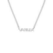 Block Nameplate Curb Chain Necklace