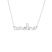 5mm Doodle Nameplate Necklace