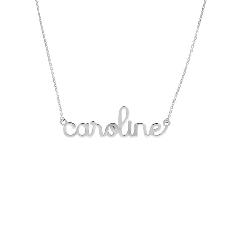 5mm Doodle Nameplate Necklace