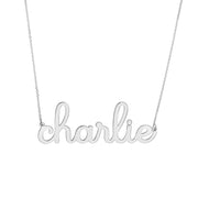 7mm Doodle Nameplate Necklace