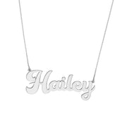 7mm Cursive Nameplate Necklace