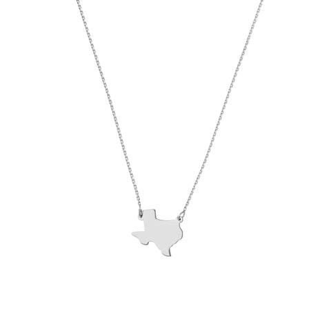 States Plain Map Necklace