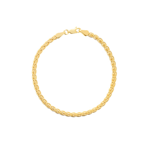 Hollow Flat Wheat Chain Bracelet