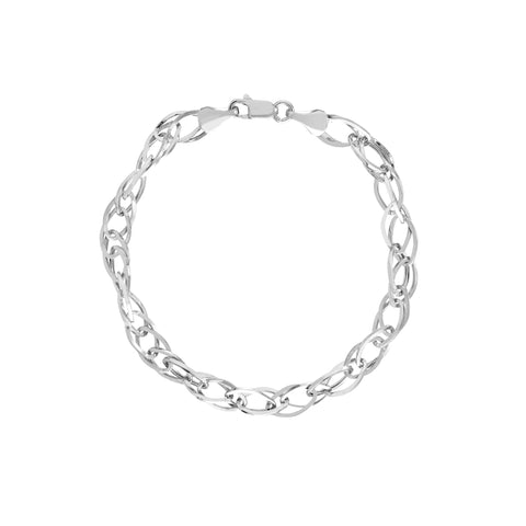 Square Wire Hollow Link Bracelet