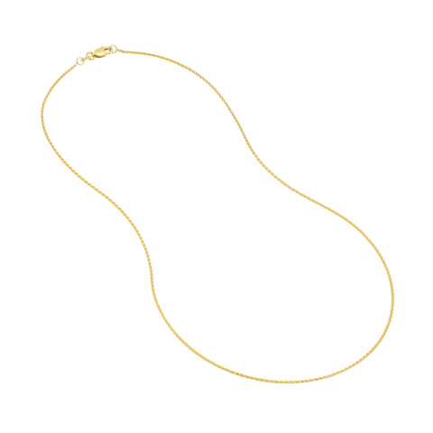 1.05mm Two-Tone Pave Wheat Chain with Lobster Lock