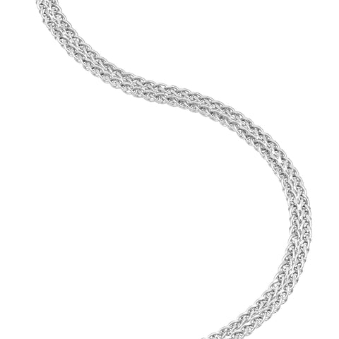 Two-Row Wheat Chain Bracelet