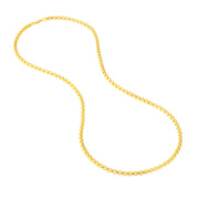 3.95mm Solid Round Box Chain with Lobster Lock