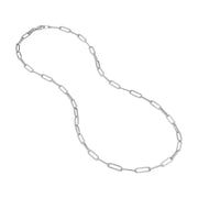 3.80mm Hollow Paper Clip Chain with Pear Lock