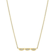 Closed Crescent Diamond Necklace - Petite